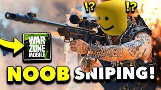 WHEN A NOOB TRIES SNIPING IN WARZONE MOBILE...