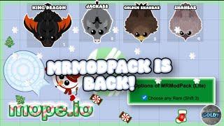 Mope io Mrmodpack is back!!! Cool Features