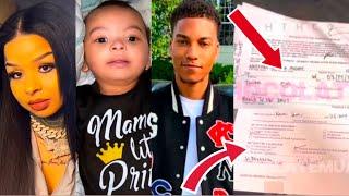 FOOTAGE: Chrisean Rock EX RONNIE “PRESENTED” paternity Paperwork For Chrisean JR”‼️￼