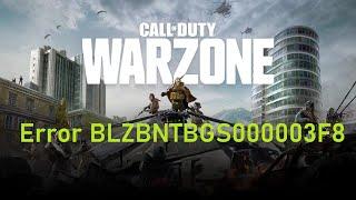 Call of Duty Warzone Error BLZBNTBGS000003F8 Fix May 2020
