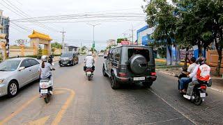 Driving in the Suburbs of Phnom Penh City! Cambodia 2024