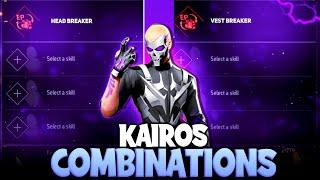 (NEW) KAIROS CHARACTER CS RANK & BR RANK COMBINATION || KAIROS CHARACTER BEST SKILL COMBINATION