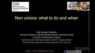 Non unions : what to do and when ? (Prof. Hemant K Sharma )