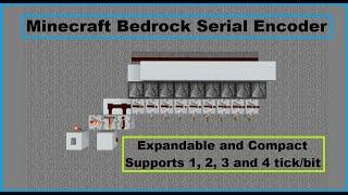 Compact Serial Encoder Tutorial - Minecraft Bedrock
