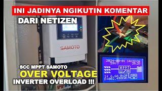 Cek SCC Samoto Over Voltage Saat Baterai Penuh PLTS Offgrid