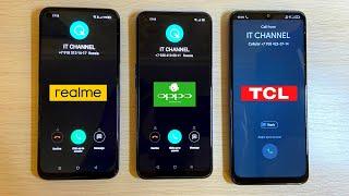 Realme vs Oppo vs TCL Incoming Call