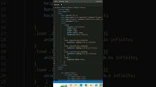 CSS loader animation using html and css #shorts