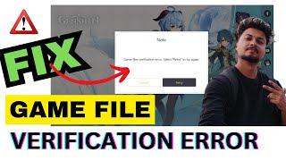 Genshin Impact: Game files #verification error Fix | #genshin gamefile error || by borntoplaygames