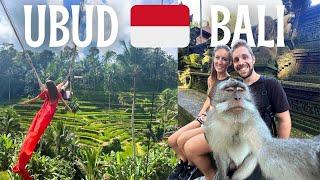 First Time in UBUD BALI: Tegallalang Rice Terrace, Temples, Monkey Forest  Indonesia Travel Vlog