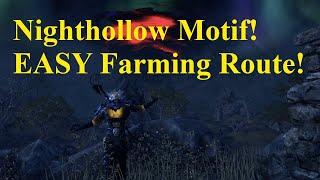 ESO Nighthollow Motif! EASY Markarth Farming Route!