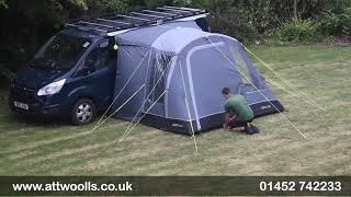 Outdoor Revolution Cayman Cona Air Awning Pitching & Packing (Real Time) Video