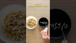 Turn noodles into letters!  Watch the magic unfold! #inshot #reelsinstagram #missyou