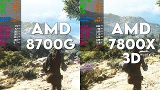 Ryzen 7 8700G Vs 7800X3D | Test In 16 Games