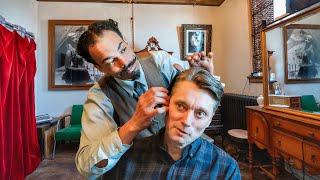  Swashbuckling Fluttering Shears Haircut With The One & Only Moustache Jim! | Minneapolis