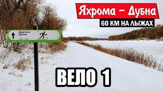 60 км на лыжах по Вело1 / Яхрома - Дубна