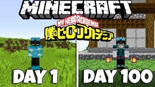 I PLAYED My Hero Academia Minecraft For 100 DAYS... Here's What Happened