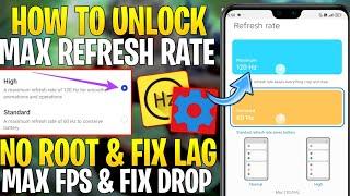 Unlock Max Refresh Rate With SetEdit Codes : No Root || Get Max FPS & Smooth Performance