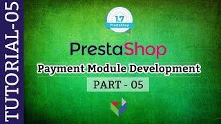 PrestaShop Payment Module Development Tutorial 05