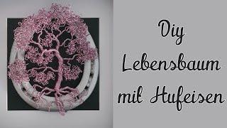 Diy Deko Lebensbaum im Hufeisen/ Schritt für Schritt Anleitung/ Baum aus Draht/Bonsai selber basteln