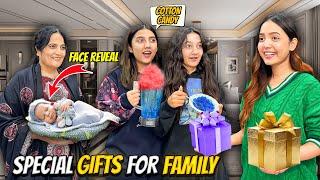 Special Gift For My Family|Ghar Par Cotton Candy Banyai |Baby Ka Face Reveal|Sistrology