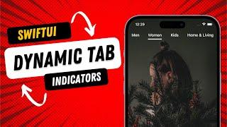 SwiftUI Dynamic Tab Indicators - Animation's - Xcode 14 - SwiftUI Tutorials