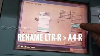 Rename LTR-R to A4-R || CST3 || Canon iR5050/5055/5065/5075/5070/5570/6570 Series