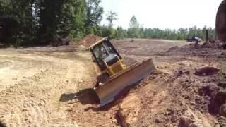 Dozer Working on a Steep Slope