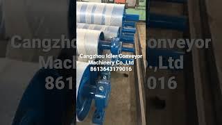 #Belt conveyor drum with rubber lagging for bulk material handling equipment