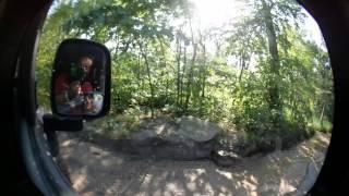 JEEP SWIMMING THROUGH A MUD LAKE OF SUNKEN JEEPS - BROOKLYN OFFROAD MANIACS