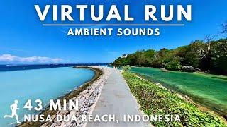 Virtual Running Video For Treadmill in #Bali Nusa Dua Beach #virtualrunningtv #virtualrun #Indonesia