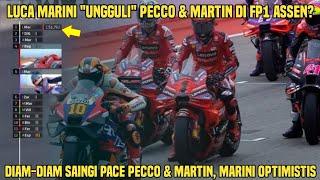 Kejutan! FP1: Marini "Ungguli" Pace Pecco & Martin? Kerja Bagus Honda Jelang MotoGP Assen 2024 !