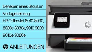 Beheben eines Staus im Vorlageneinzug | HP OfficeJet 8010-8030, 8020e-8030e, 9010-9020, 9010e-9020e