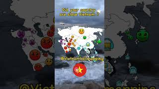 Did your country are close Vietnam ? | #shorts #mapping #vietnam #fyp #like #meme