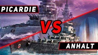 STREAM! ЛИНКОР PICARDIE VS ANHALT! ЧТО ОКАЖЕТСЯ СИЛЬНЕЕ?! МИР КОРАБЛЕЙ/WORLD OF WARSHIPS!