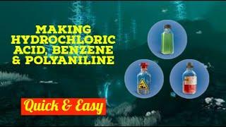 (EASY) Making Hydrochloric Acid, Benzene & Polyaniline (Blood Kelp) || SUBNAUTICA