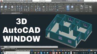 AutoCAD 3D Window | How to make window | Basic Tutorial