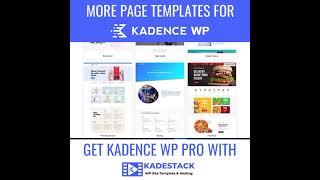 Kadence WP Got More Page Templates For Kadence WP Pro Theme