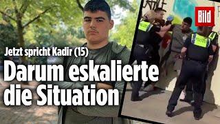 Polizeivideo aus Hamburg: Kadir (15) legt sich mit acht Polizisten an