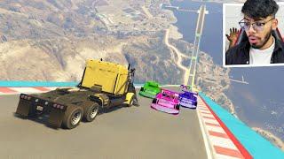 Cars Vs Cars Challenge Only 9999 IQ Players Can Win This Race in GTA 5!