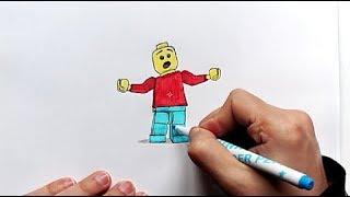 How To Draw A Lego Man (Ehedov Elnur) Как нарисовать Лего человека