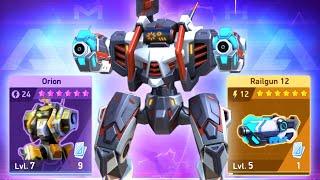 FIREPOWER OVERLOAD - Orion & Railgun 12 Unleash Mayhem and Destruction! - Mech Arena