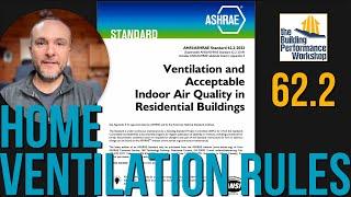 ASHRAE 62.2 Home Ventilation Standard Explained: Guided Tour of Building Science Gems Hiding Inside