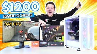 $1200 RTX 3060Ti Gaming PC Build! [Cyberpunk, Fortnite, Valorant Benchmarks & more!]