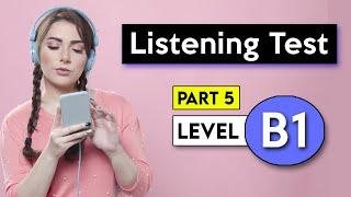 B1 Listening Test - Part 5 | English Listening Test
