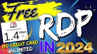 How to Get FREE RDP for lifetime 2024 / Rdp for youtube watch time / Rdp kaise banaye