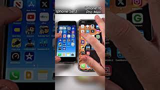 IPHONE SE 3 VS IPHONE 16 PRO MAX SPEED TEST! WHO IS REAL KING