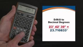 HeavyCalc Pro D:M:S to Decimal Degrees How To