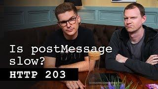 Is postMessage slow? - HTTP 203