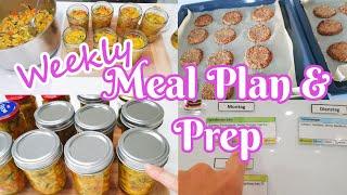 Weekly Meal Plan, Einkauf, Prep & Co