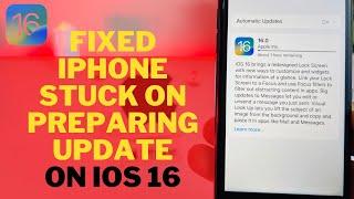 iOS 16 Stuck On Preparing Update On iPhone And iPad !! Fix iPhone Not Updating iOS 16